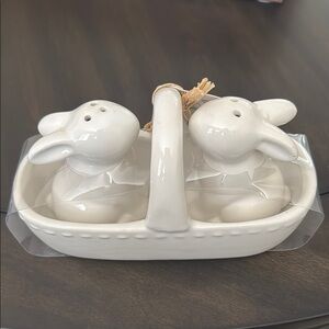 Ceramic Bunny Salt and Pepper Shakers
